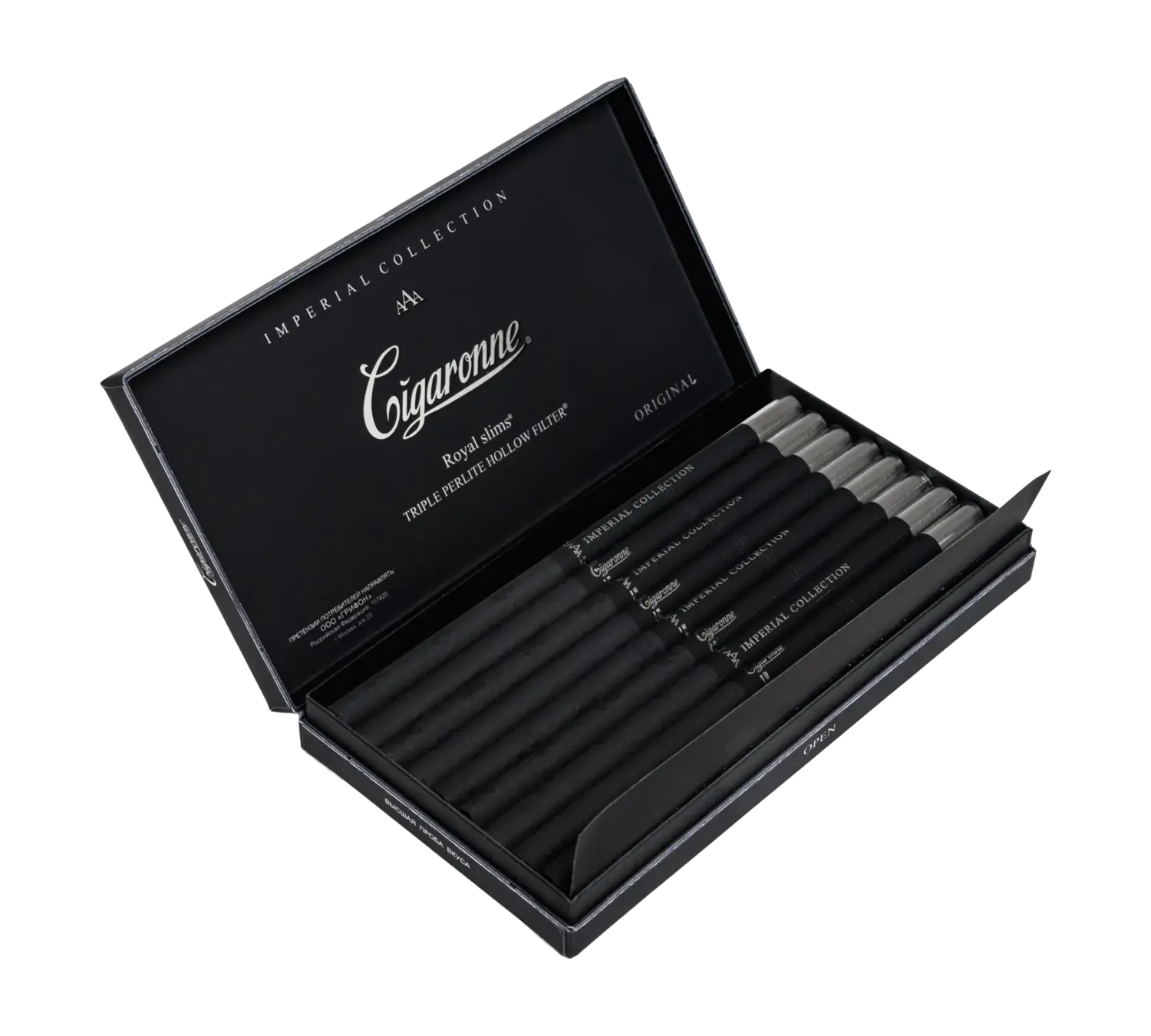 Cigaronne Royal Slims Black